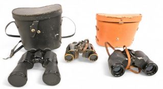 Collectable Binoculars: to include a set of Carl Zeiss 6x marine glass, Lieberman & Gortz super 7