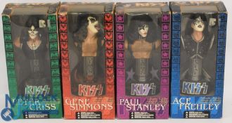 2002 Rock Group Kiss Statuettes made by Macfarlane Toys featuring the band members Gene Simmons, Ace