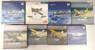 6x HM Hobby Master Diecast Aircraft 1/48 Scale Ltd Ed Models B 339E Buffalo HA7002, Brewster B339c