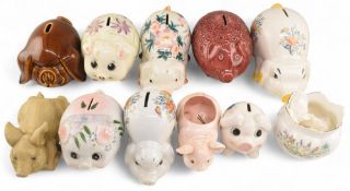 Ceramic Pig Collection featuring various size pigs mostly Moneyboxes to include NatWest Wase Pigs,