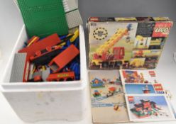 Vintage Lego to include 855 Technical Set, Bases including Road bases, Battery Operated Train, Track