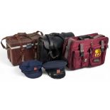 Old Train & Transportation Uniform Cap Cases: to include a n EWS railway fitted case, two unnamed