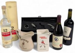 Spirit Selection to include 12 Ouzo 100cl 40% vol, Casa Del Rio Verde Cabernet Sauvignon 2005 75cl