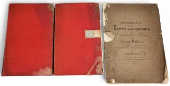 Victorian signed Scrap Books. To include 2 volumes containing many signed paper cuttings research