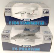 Metal Diecast Collection Armour Collection - Boxed 1/48 scale Military Aircraft F4 Phantom B11 B553,