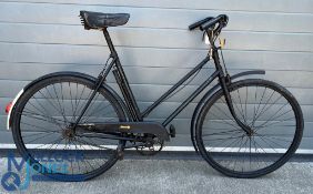 Vintage Ladies BSA Bicycle 1940s supplied by A Hoult of Telford Shropshire, with side pull brakes,
