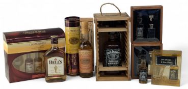 Whisky Bottles: a mixed lot to include a Glenmorangie single malt 35cl 40% in tin, Glenmorangie gift
