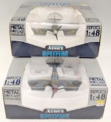 Metal Diecast Collection Armour Collection - Boxed 1/48 Scale Military Aircraft Spitfire MKVC B11