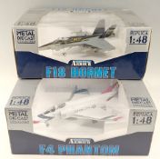 Metal Diecast Collection Armour Collection - Boxed 1/48 scale Military Aircraft F18 Hornet B11 B550,