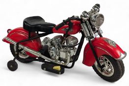 Childs Indian Electric Sit on Motorcycle, battery operated - missing its charger and sold as