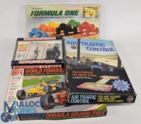 Vintage Selection of Games Waddingtons Formula One, Microscope, Airfix Air Traffic Control, World