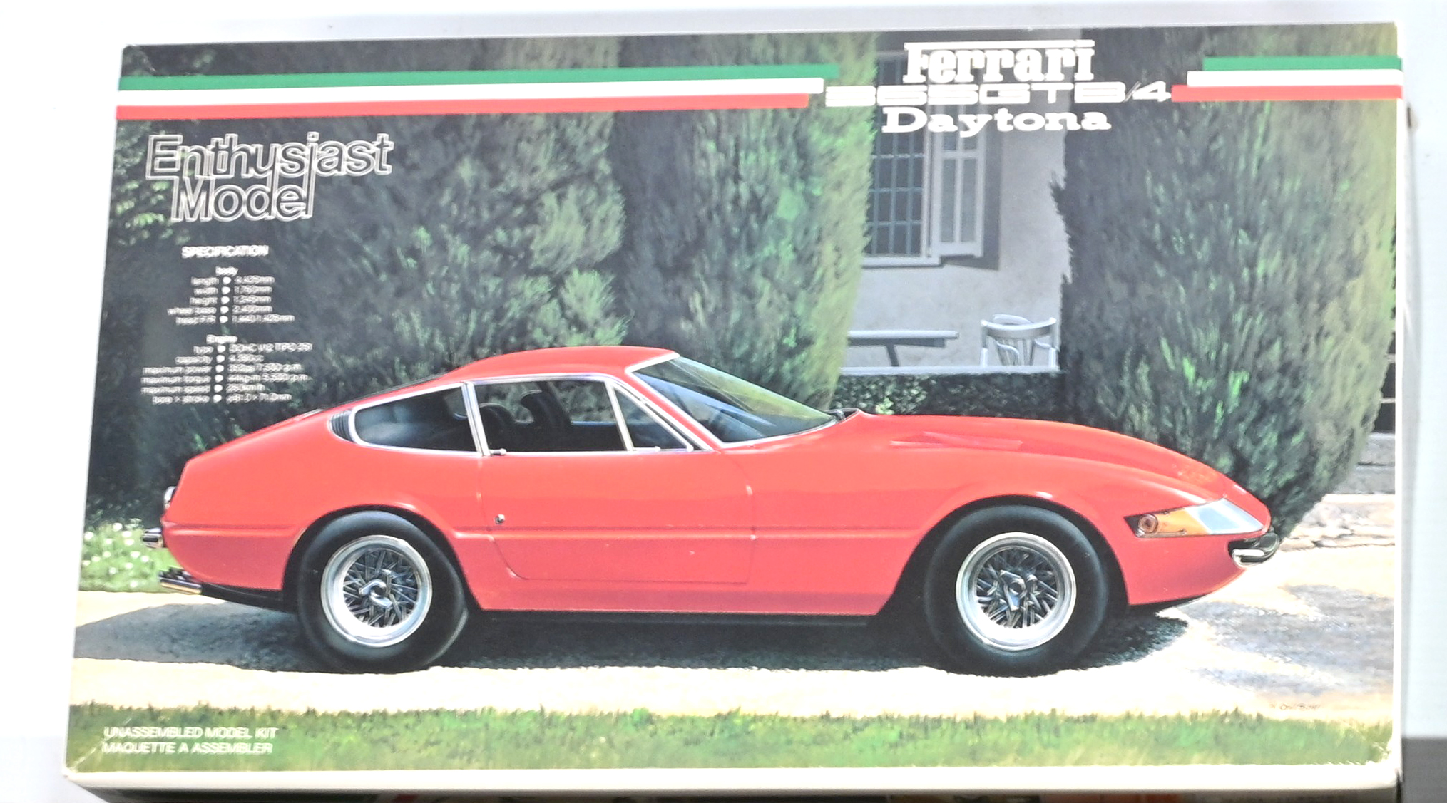 Fujimi Ferrari 365 GTB/4 Daytona model kit 1/24 scale