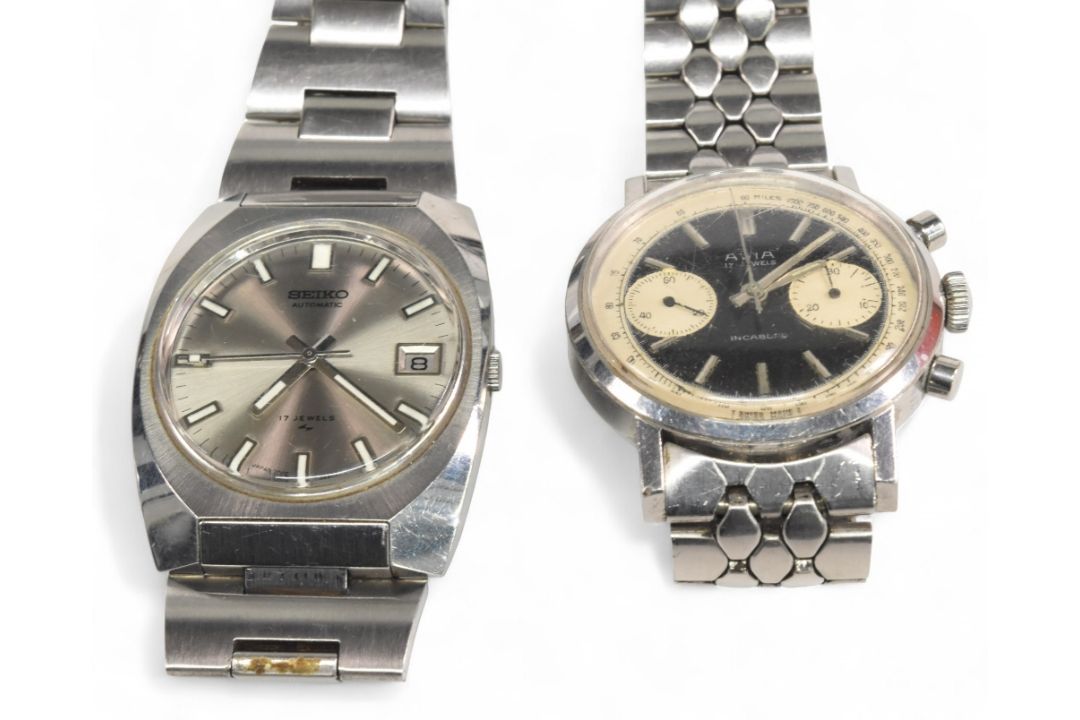 Seiko Automatic Men's Watch Stainless steel case and strap17 Jewel working order together with - Image 2 of 2