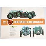 Vintage (1975) Airfix 1:12 scale 1930 Bentley 4 1/2 Litre Supercharged Model Kit complete unmade kit