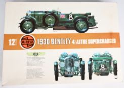 Vintage (1975) Airfix 1:12 scale 1930 Bentley 4 1/2 Litre Supercharged Model Kit complete unmade kit