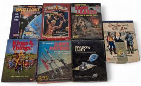 7x Role Play Board Games: to include This Accursed Civil War GMT Games, Invasion Earth GDW, Dawn