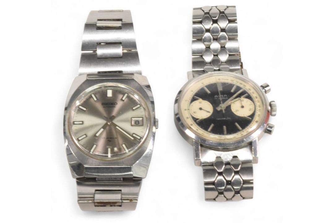 Seiko Automatic Men's Watch Stainless steel case and strap17 Jewel working order together with - Image 1 of 2