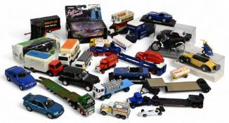 Collection of Playworn Diecast various makers Corgi, Matchbox, Solido Trucks, Cars, Sports Cars,