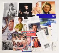 Collection of Autographs to include Steven Arnold, Maureen Lipman, Mel C Spice Girls, Question of