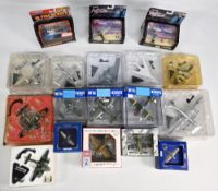 Selection of Diecast Airplanes various models and makes (10) (box)