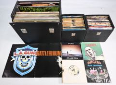 Selection of Music Singles & LPs Featuring 1980s Pop, Rock, Disco, LPs are easy listening singles