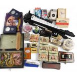 Mix lot of Collectables to include carriage clock, glass paperweights, limited edition coke cola can