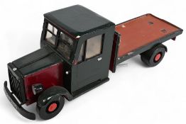 Large wooden Flatbed Truck Cover, scratch-built model -# 66cm long