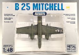 Metal Diecast Collection Armour Collection - Boxed 1/48 scale Military Aircraft B 25 Mitchell B11
