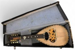 Mandolino by Luigi D'Amore of Napoli 8 String with Mother of Pearl inlaid Fret Board (please note