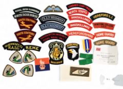 Military Cloth Insignia to include shoulder titles, divisional patches, wings,