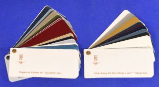 Rolls Royce Colour Range Sample Books 3 in total Silver Shadow & T Series Cars, Silver Spirt and