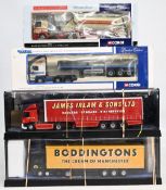 Corgi Articulated Lorries to include CC12703 ERF ECS Flatbed Vaughan Logistics, 75903 Leyland DAF