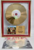 The Beatles Sgt Peppers Gold LP Record Limited Edition in Recognition of its Worldwide Success