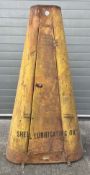 c1940 Large rare Shell Motor Oil Display Cabinet Automobilia Shop Garage Robot Man tapering