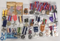 Large collection of British Military Medals featuring Victoria Cross, George Cross, Military