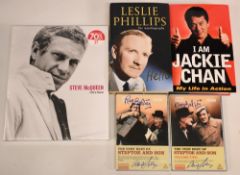Autographed Books by TV & Film to include Leslie Phillips The Autobiography Hello Comes with Theatre