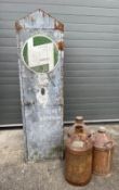 c1950 Scarce Vintage Automobilia Castrol Oil Drum Garage Shop Display Cabinet - that will hold 3