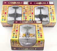 3x Diecast Aircraft 1/48 Scale Model Carousel I, Focke Wulf 190D Dora II 7142, F4 F-£ 6182, P 408