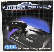 Sega Mega Drive 16Bit Black Monaco GP Computer, Boxed comes with Console, Controller, Power Supply