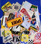 Stickers and Badges to consist of Motor Racing related stickers together with Cloth Tourist Souvenir