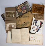 Selection of Ephemera to consist of Book Plates, Jerusalem Holy Flowers Book, Hand Drawn Family Tree