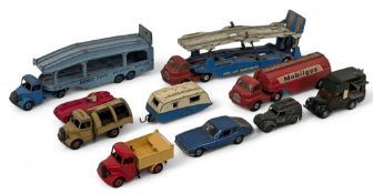 Dinky & Corgi Diecast Model Toy Cars, play worn examples of a good Dinky Jensen FF, Dinky