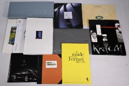 Quantity of Car Brochures for Audi R8, BMW 7 Series, BMW M, Porsche 944/ 944s2/ 944 turbo, Range