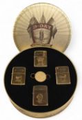 Day 50th Anniversary Allied Heroes Zippo set of Lighters in their display tin ~ The lighters are