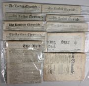 18/19th century Newspapers The London Chronicle 19/3/1796, 13/3/1800, 7/4/1801, 11/4/1801, 25/11/