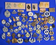 Large Collection of Military Cap Badges to include British and Scottish Regiments Infantry, Cavalry