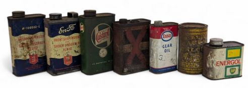 Vintage Oil Automobile Advertising Tin Can, to include examples of IMC, fluid, for the Ford Company,