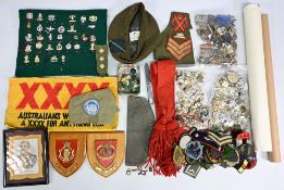 Military Badges Collection of Staybright and Brass examples, 2 Military shields 16/5th Queens