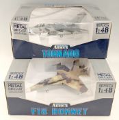 Metal Diecast Collection Armour Collection - Boxed 1/48 scale Military Aircraft F18 Hornet 98015,