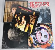 Selection of LP Records to include Honolulu 1966 The Rolling Stones, Collected The Moody Blues,